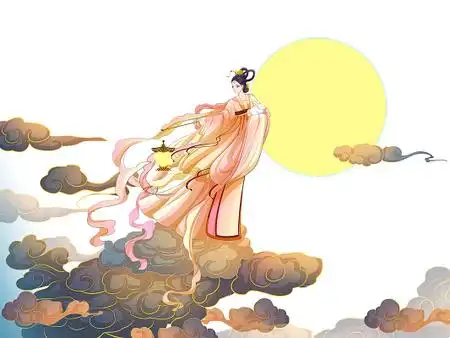 中秋中秋节中国风收费中秋节嫦娥奔月png素材