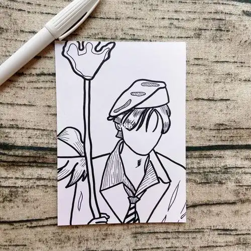 简笔画人物王俊凯