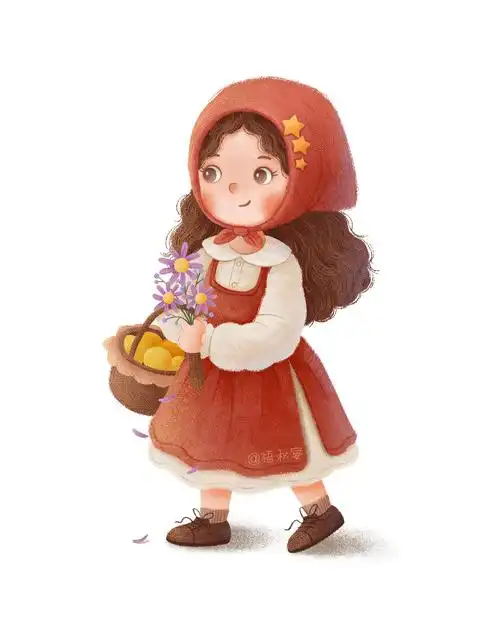 小红帽|插画|儿童插画|梧秋宴 - 原创作品 - 站酷 (zcool)