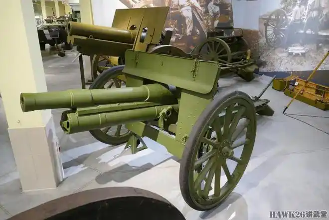 俄罗斯博物馆展示1902型76mm野战炮 沙俄陆军最重要的一线火炮