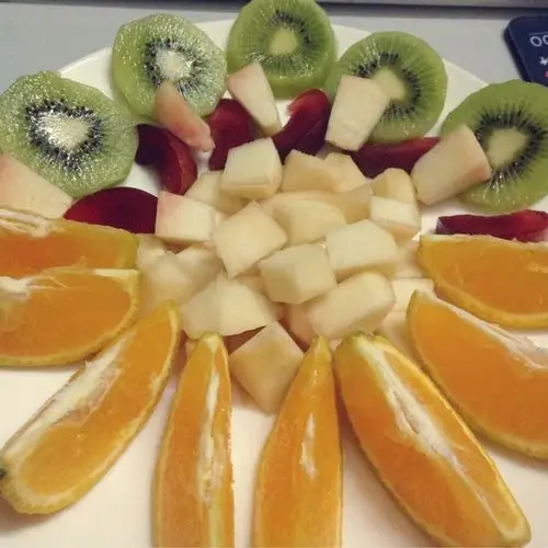 木木很幸福做的粉彩果盘