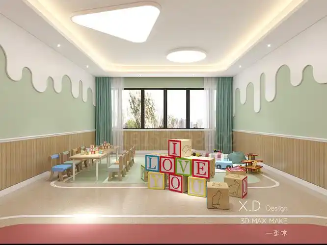 早早教育中心幼儿园案例_工装成长区_室内设计联盟 - powered by