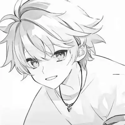 男生动漫帅气黑白头像