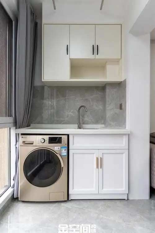 阳台洗衣机柜这样设计全小区都跟着学