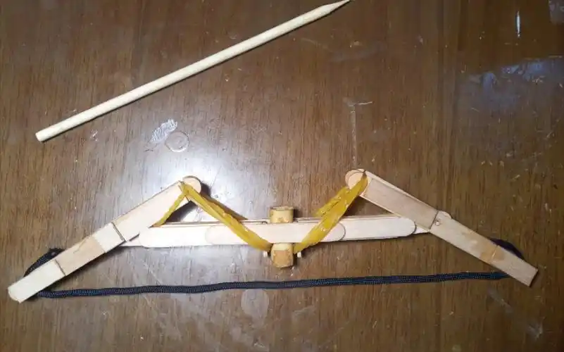 用雪糕棒做了个威力不大的弓-我是奈良的狗-围观-哔哩哔哩视频