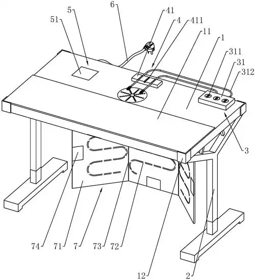 一种多功能智能办公桌