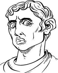 美式人物画像的简笔画