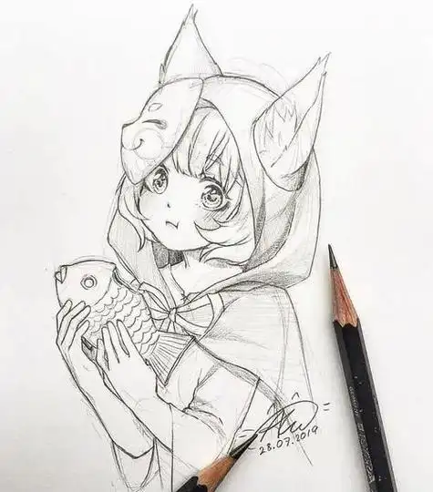 用铅笔画的动漫人物铅笔画漫画人物