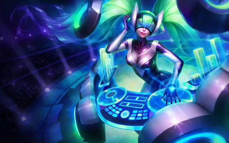 英雄联盟,lol,dj娑娜,终极皮肤,dj娑娜三部曲,acg,琴瑟仙女,娑娜,琴女