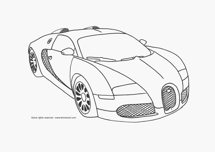 bugatti coloring sheets