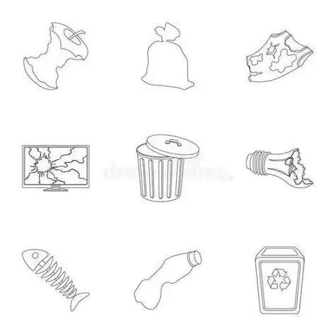 其它垃圾的标志简笔画