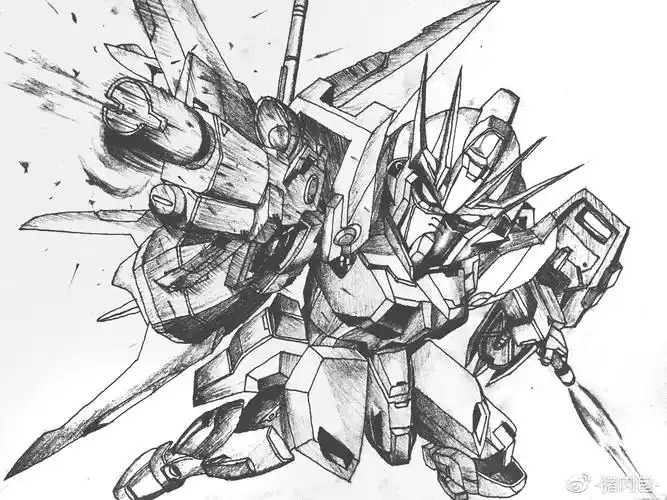 教程搬运全民零基础肝出sd高达简笔画