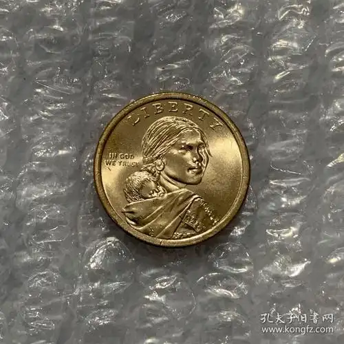 2018年美国萨卡加维亚纪念币印第安全能运动员 吉姆索普1美元