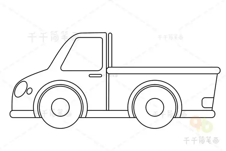 卡车简笔画教程