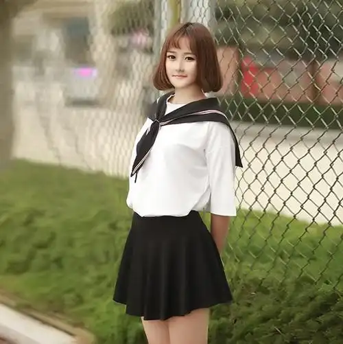 包邮 日韩班服校服短裙套装男女衬衫春夏装纯棉学生制服学院风jk水手