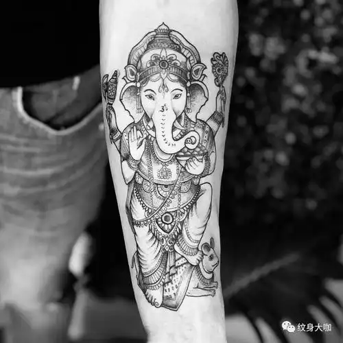 纹身手稿素材第546期:象神纹身_纹身百科 - 纹身大咖