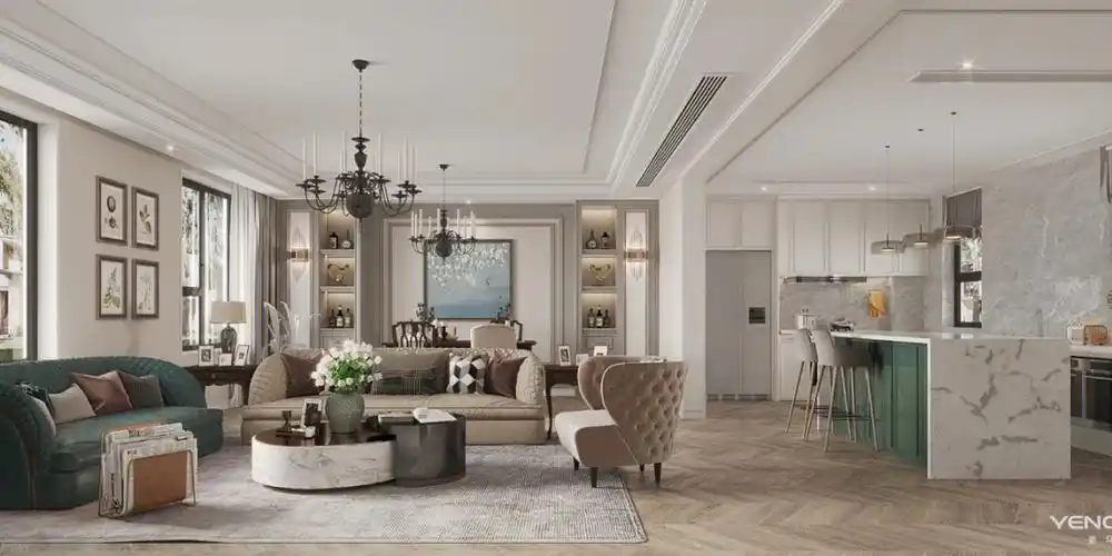 西安业之峰装饰融公馆美式风格案例赏析