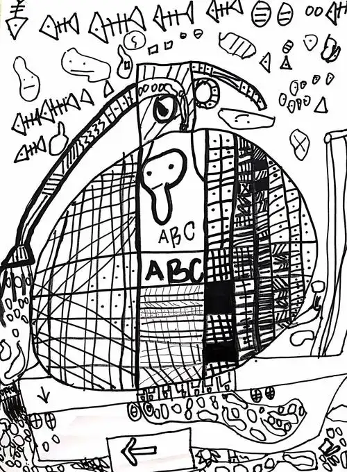 梦工厂艺术坊#创意速写班唐玮成同学作品与点评