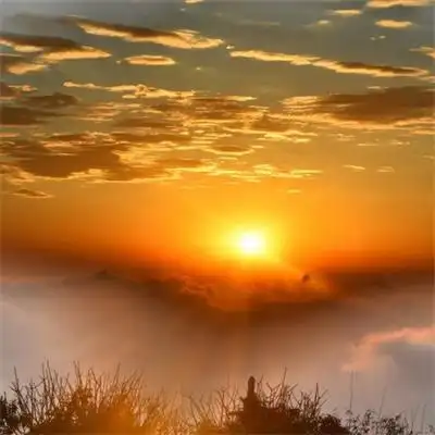 超级有意境的夕阳余晖图片头像