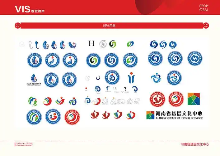 河南省基层文化中心logo设计