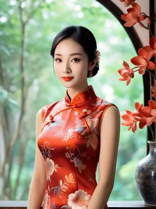 原创旗袍轻语古韵流转的东方之美