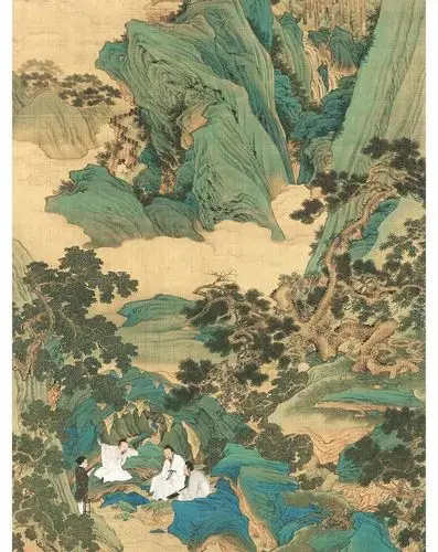 仇英山水名作复刻-桃源仙境图