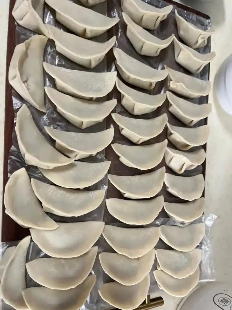 手工包饺子 #自己动手丰衣足食 #吃饺子是一种心情 #幸福 - 抖音