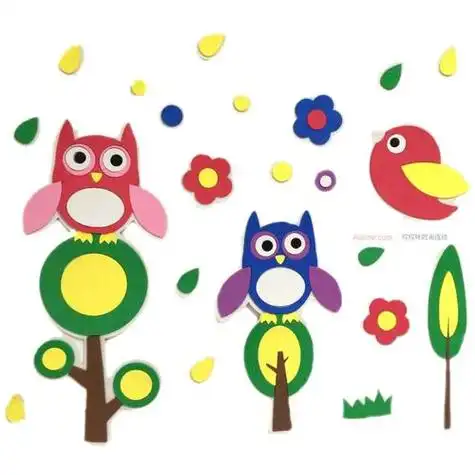 幼儿园墙上装饰画图片大全 幼儿园墙画装饰图片大全