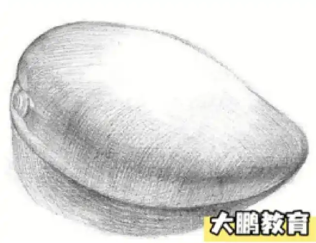 大鹏教育静物素描芒果的绘画教程