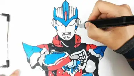 布鲁奥特曼怎么画 布鲁奥特曼怎么画简单