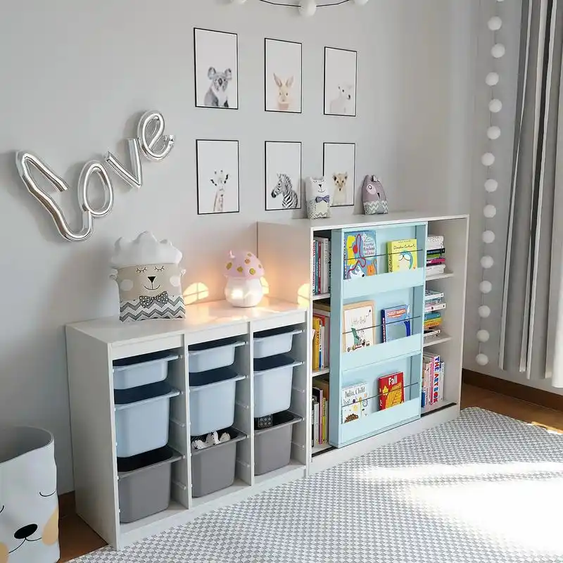 可爱的书柜!宝妈们搭配儿童房,阅读区的一定要收藏哦!#儿童房 - 抖音