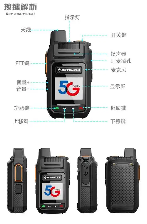 摩托罗拉4g全国对讲机插卡小型5g公网手持户外对机讲5公里5g一直经典