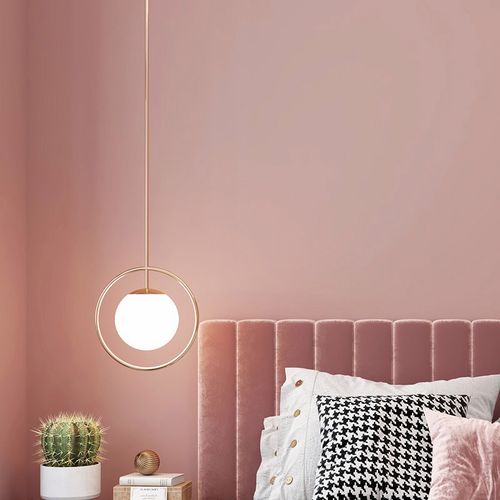 沪达墙纸北欧脏粉色纯色墙布卧室客厅电视背景墙壁纸壁布家用莫兰迪色