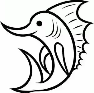 卡通教程免费学画画教你画卡通剑鱼