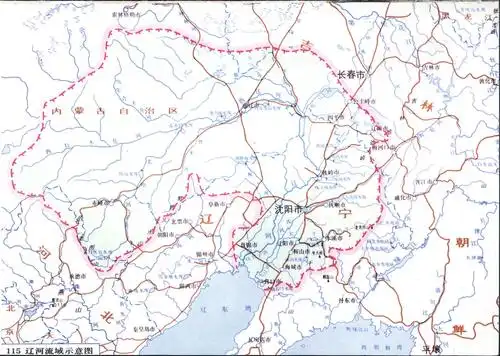 115 辽河流域示意图