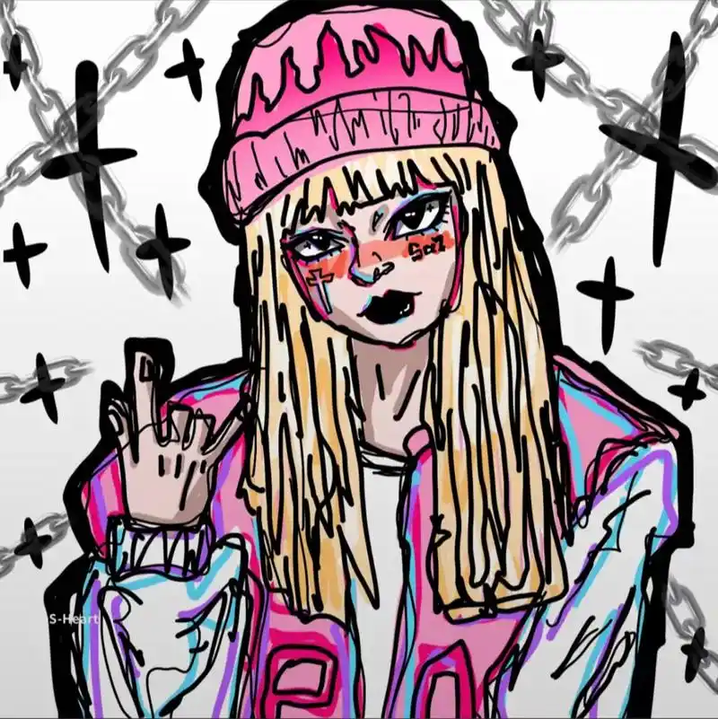 歌曲封面设计#procreate绘画 #头像设计 #原创头像 - 抖音