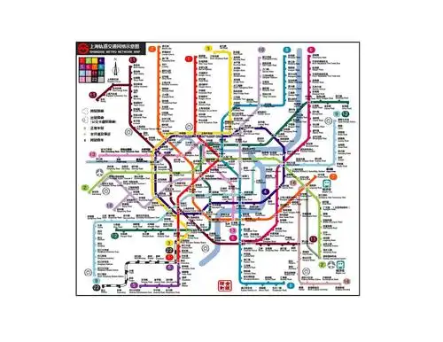 上海轨道交通网络示意图