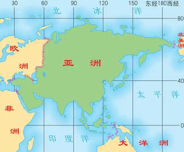 亚洲地图