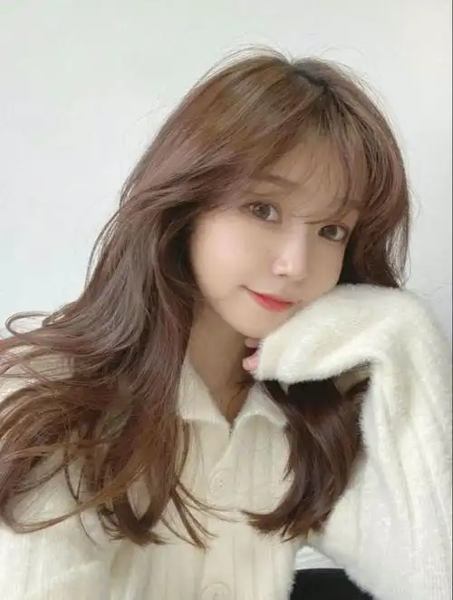 04茶色搭配发型层次纹理清晰, 刘海两侧修饰脸型为主 04