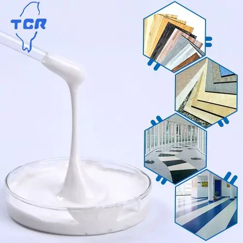 工厂直销价pvc片材地板用水性压敏胶乳液丙烯酸水胶不干胶水