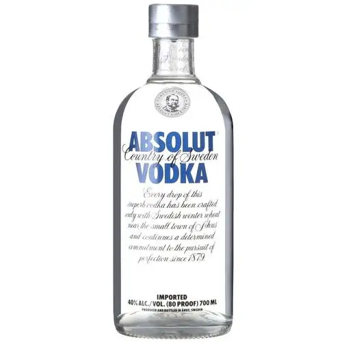 绝对伏特加(absolut vodka)原味伏特加酒700ml
