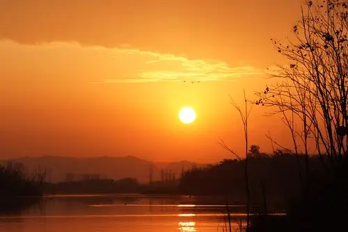 美丽的晨曦和日出