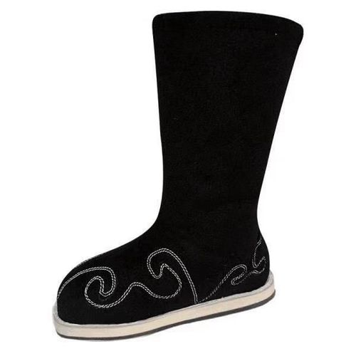 古装鞋子表演出防滑古风鞋布靴汉服鞋子中式汉服靴子男女学生皂靴