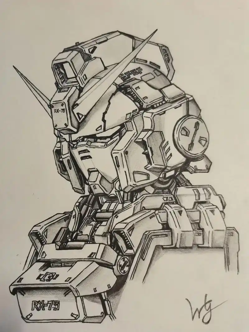 高达.高品质代画~临摹~勾线~上色~可原创~★本人超有耐心