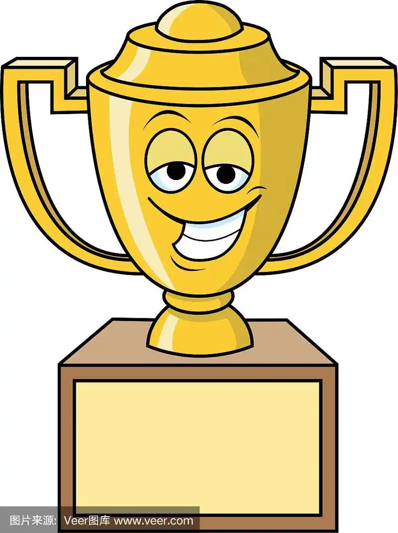卡通,奖杯,垂直画幅,美国,绘画插图