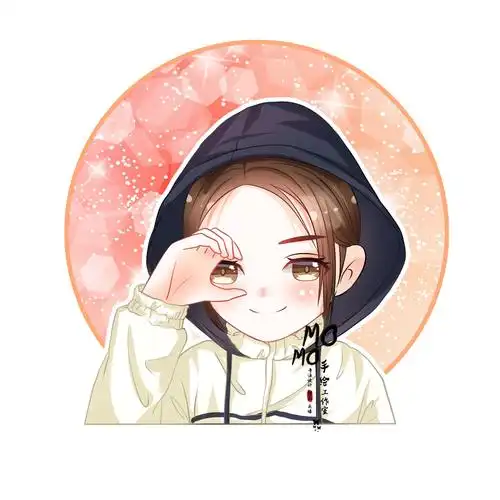 迪丽热巴 明星q版手绘头像 壁纸 momo手绘工作室