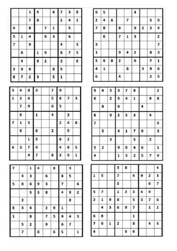 小学生数独9宫格简单
