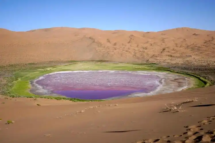 红海子湖泊,巴丹吉林沙漠-沙山湖泊群(供图:中国风景名胜区协会)