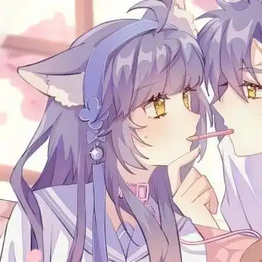 情侣头像动漫高清图片可爱唯美超甜的情头一对两张动漫图片