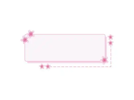 春天桃花标题框简约粉色psd素材png素材春天标题框清新标题框边框标题